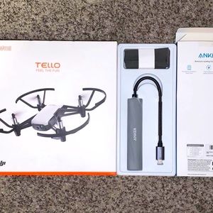 Mini Tello Drone and Anker Charger
